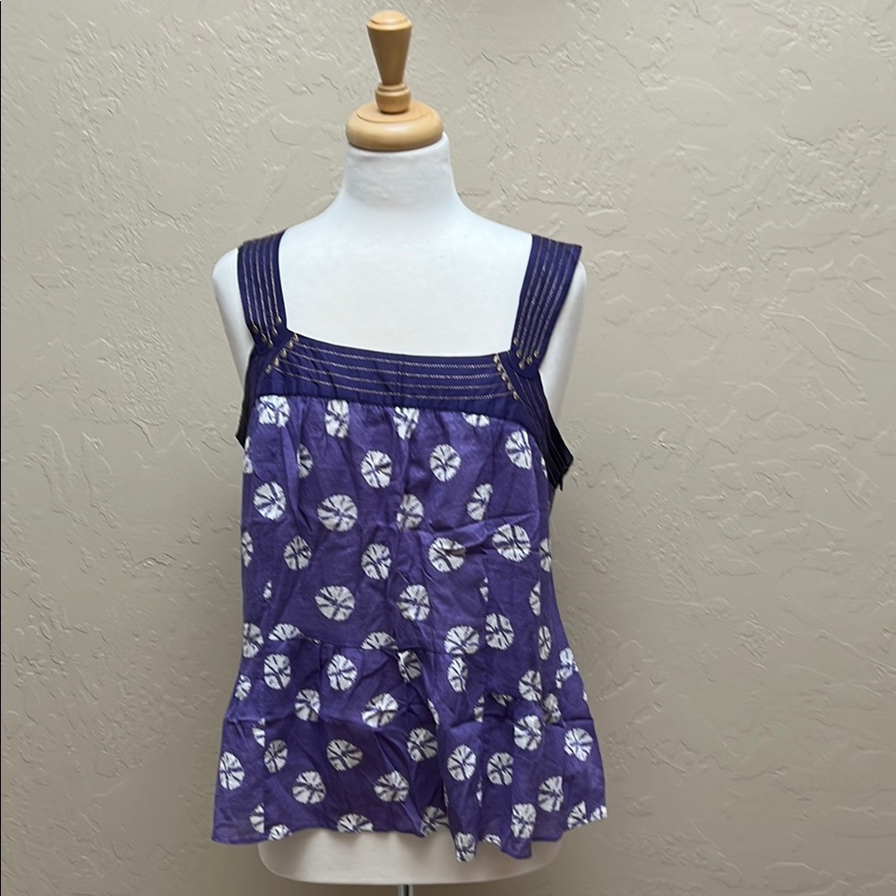 Anthropologie Floreat Purple Top Size 12